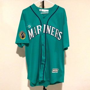 Men's Majestic Ken Griffey Jr. Green Seattle Mariners Cool Base Player Jersey